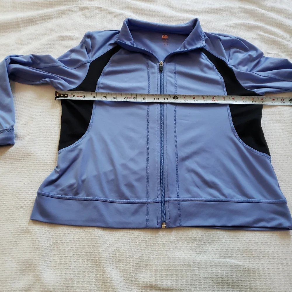 SJB Performance Zip Up, Periwinkle, Women's Large - Picture 5 of 6